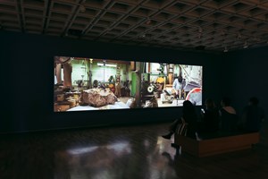 Art Gallery of New South Wales, Semiconductor, 'Where Shapes Come From' (2016). Two-channel HD video. 8:55 mins. Installation view: 21st Biennale of Sydney, Art Gallery of New South Wales, Sydney (16 March–11 June 2018). Courtesy the artists. Photo: Document Photography.